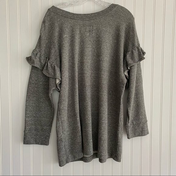Current/Elliott heather grey sweatshirt SIZE L - Picture 2 of 10